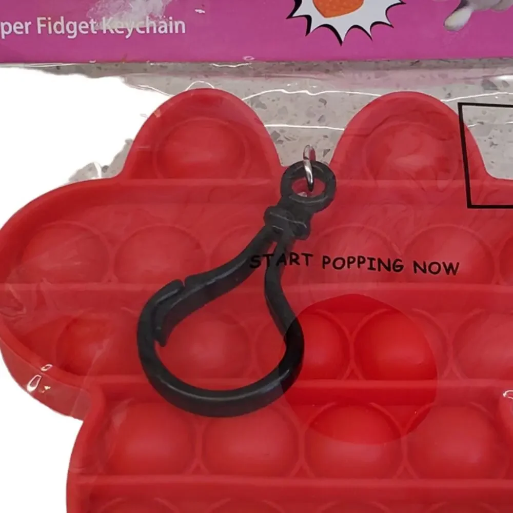 Disney Minnie Mouse Popper Fidget Keychain Sensory Toys Backpack Charm